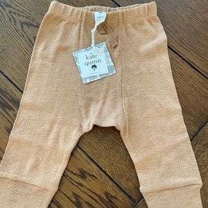 Kate Quinn NWT panda pant jogger in butterrum pointelle - 18-24 months